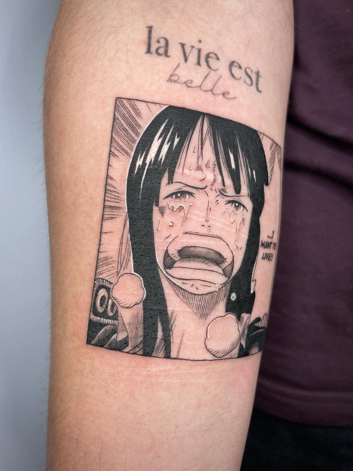 Tatouage portrait manga, NK Tattoo Lyon